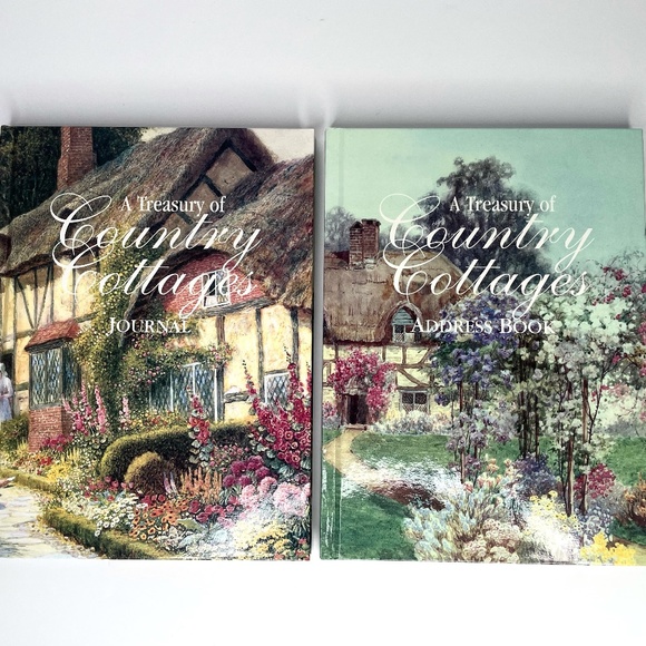 VINTAGE Journal & Address Book Brand New! Treasury Of Country Cottages - Picture 4 of 14